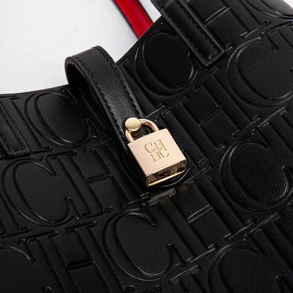 Embossed Leather Handbag