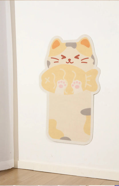 Vertical Wall Sticker Cat Scratch Board