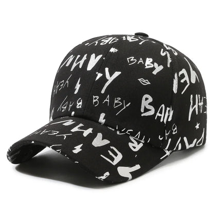 Female Male Sport Butterfly Smiling Face Letter Visors Cap