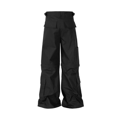 Street Flared Detachable  Cargo  Pants