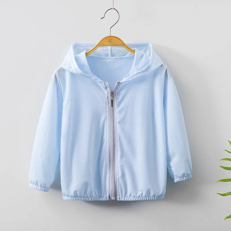 Kids Thin Ice Silk Sunscreen Hoodie