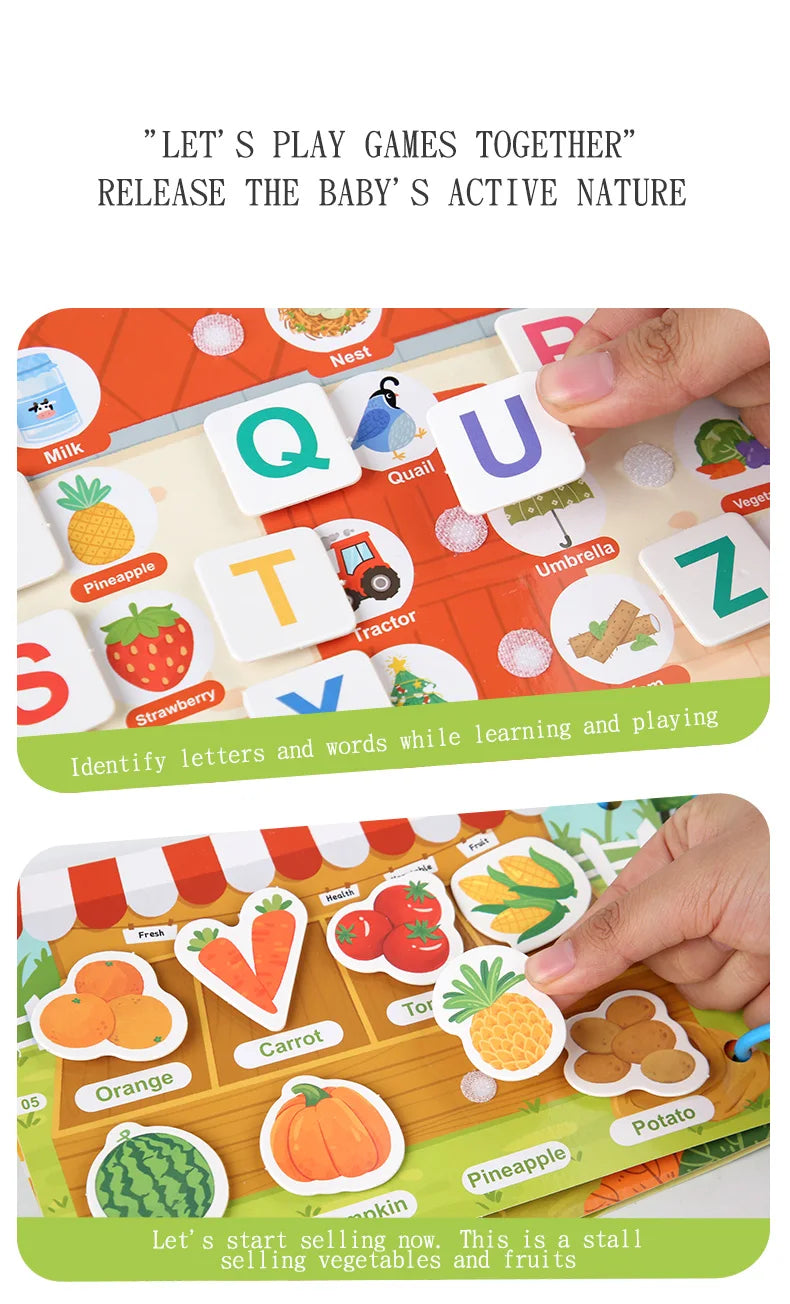 Montessori Baby Busy book Early Learning Education Toy