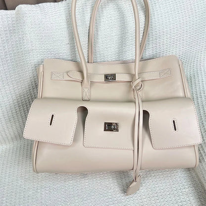Square Buckle Design Luxury Handbag
