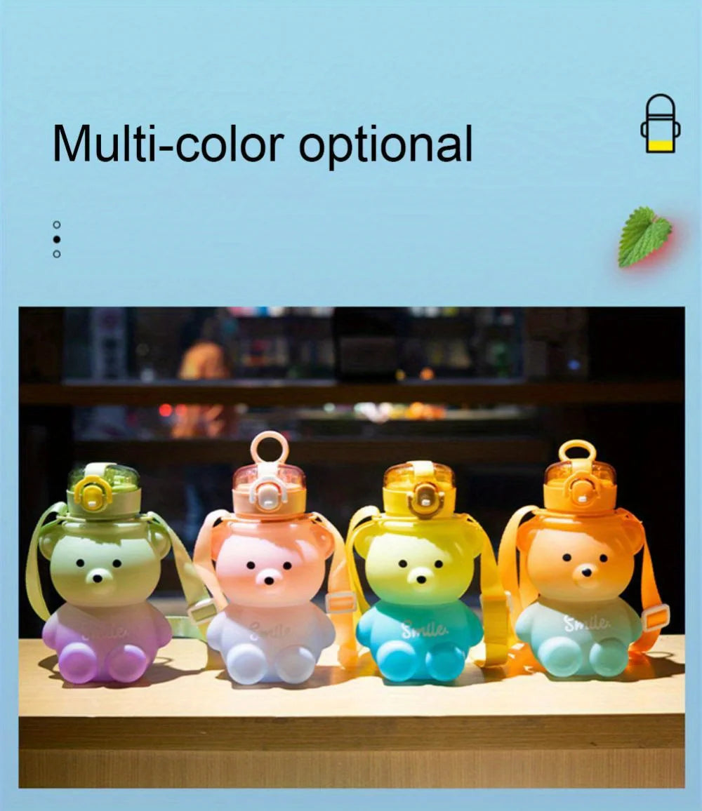 Cute Bear Water Bottle  1pc