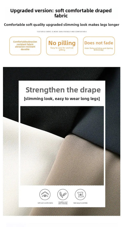 Korean Style Wide Leg Suit Pants