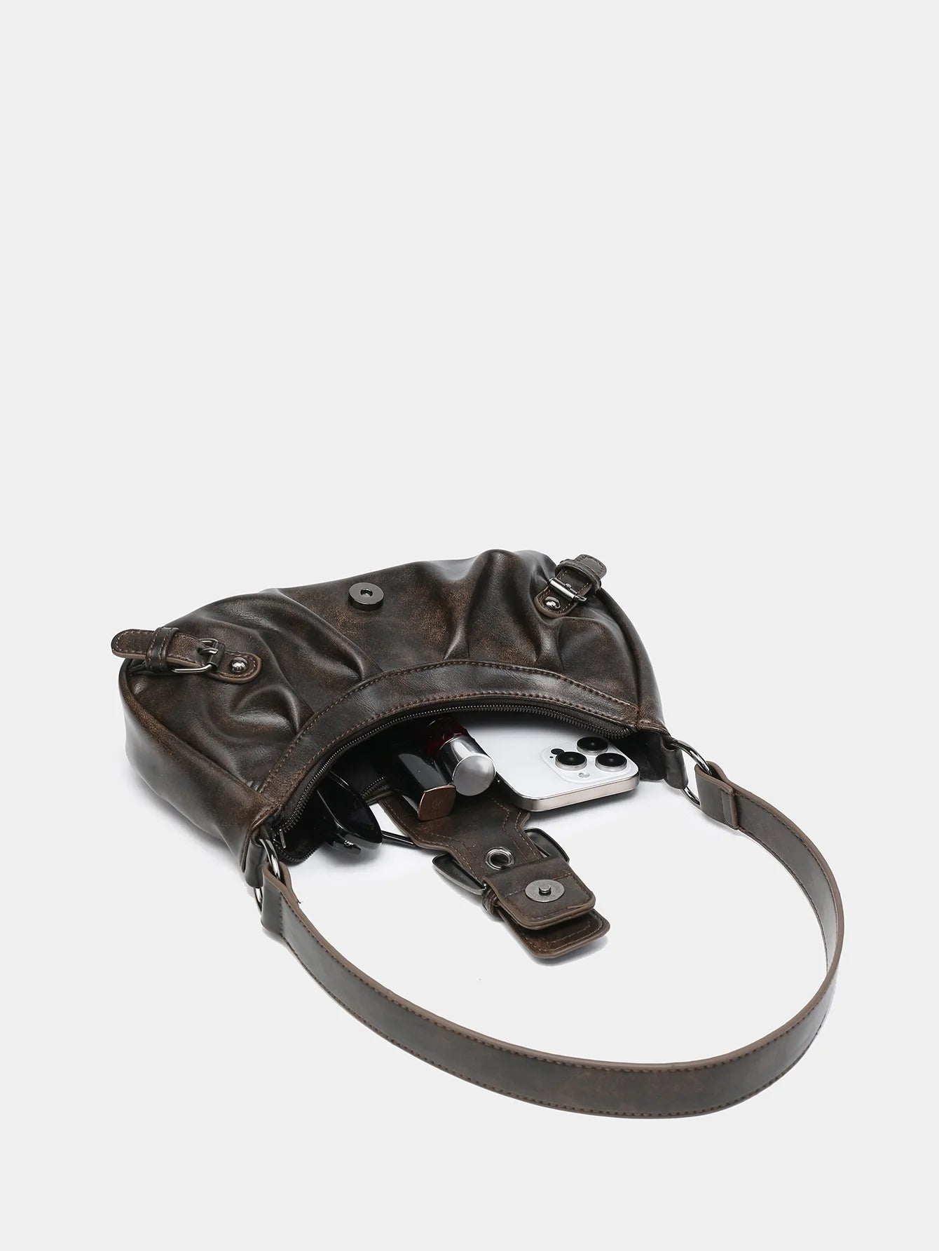 Spicy Girl Y2K Wasteland Leather Bag