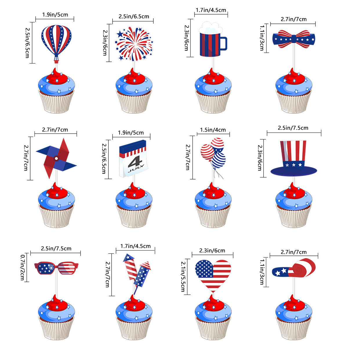 Independence Day Party Photo Props