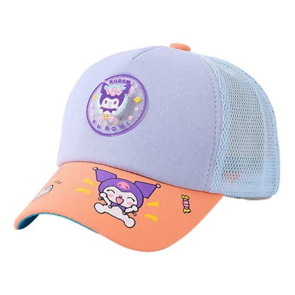 Anime Cartoon Sanrio Kuromi Caps 2-8 Years Kids Mesh Hat