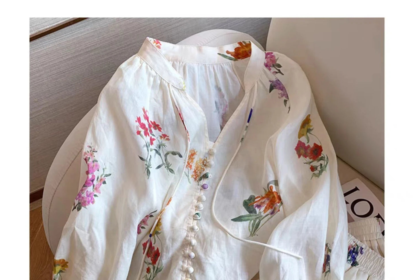 Lace & Light – Lantern Sleeve Summer Outfit