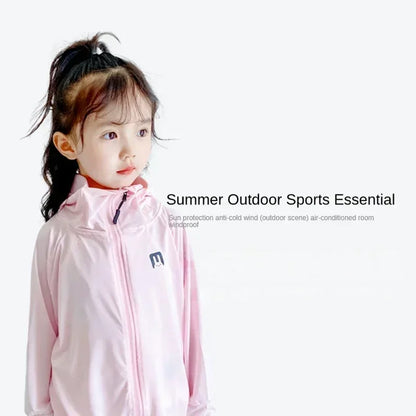 Kids  UV Resistant  Ice Silk Sun Protection Hoodie