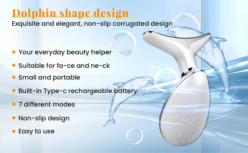 Household Thermal Neck Lifting & Firming Anti-Wrinkle Electric Face Massager –  Skin Tightening & Face Rejuvenation Device