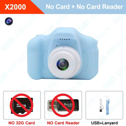 Kids Mini Digital Cameras 1080P HD  SLR Camera +TF Memory Card