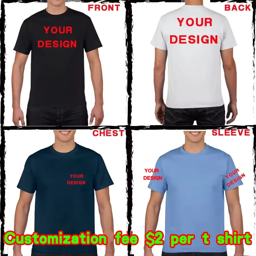 100% Cotton  Customized T-Shirt