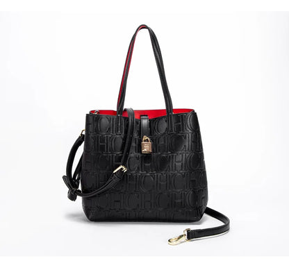 Embossed Leather Handbag