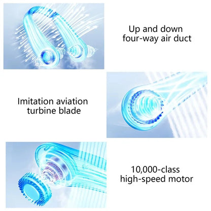 Mini Ultra Long Life Silent Neck Fan