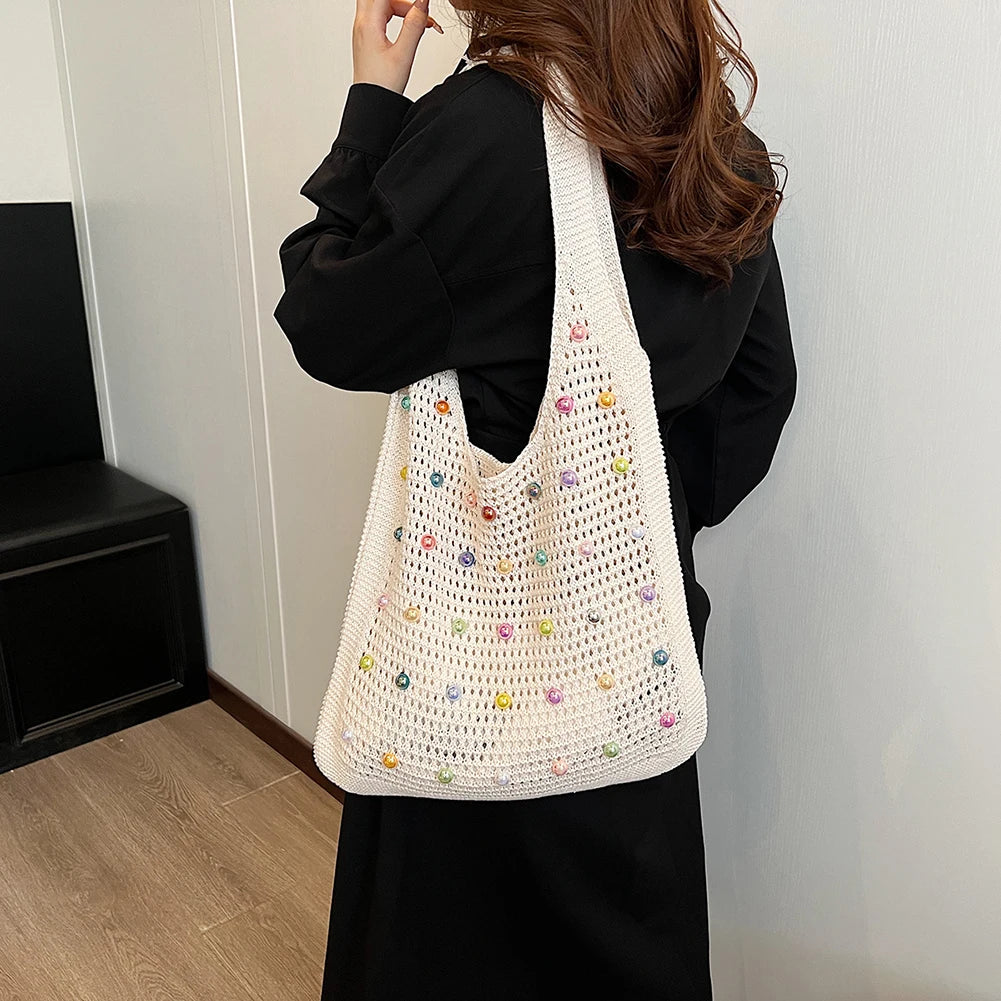 Crochet Knitted Tote Bag
