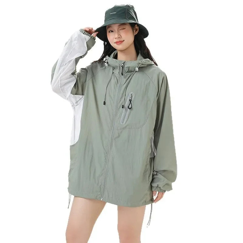 UPF50+ Ice Silk Breathable UV Protection Light Jacket