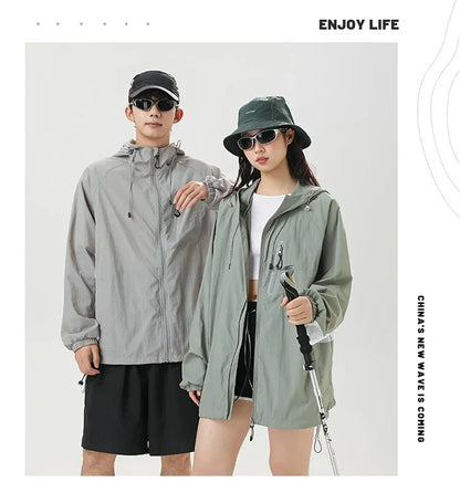 UPF50+ Ice Silk Breathable UV Protection Light Jacket