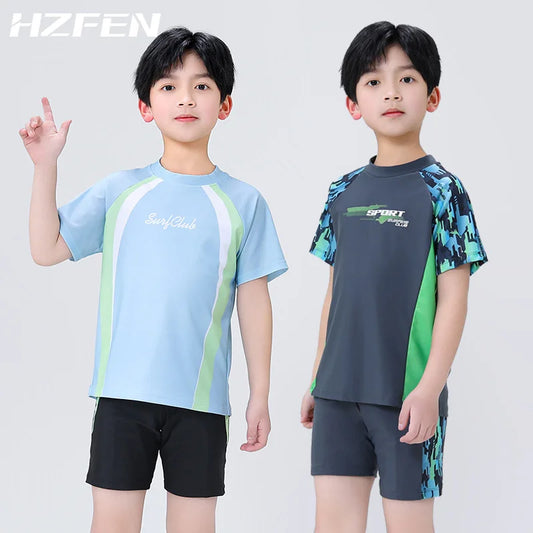 Summer Sun Protection Kids Swimsuits for Spa & Pool Baby Boys Sport Quick Dry Swim Wear