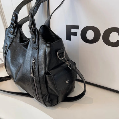 Dual Zipper Handbag