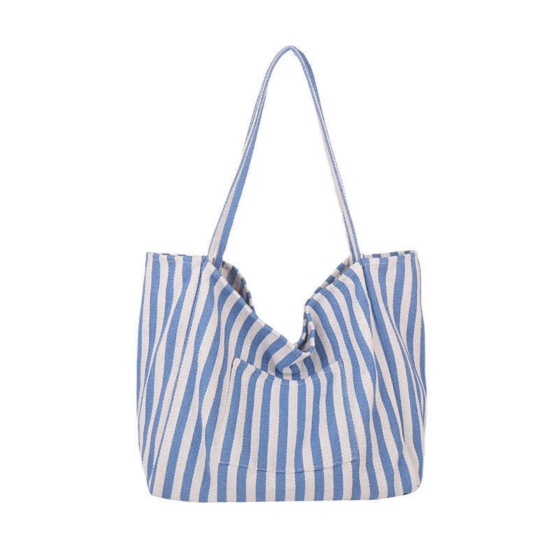 Luxury Striped Shoulder Bag