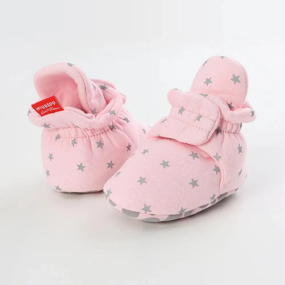 Toddler First Walkers Booties Cotton Comfort Soft Anti-slip Warm Infant Baby Boy Girl Shoes
