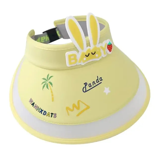 Rabbit Ear Empty Top Fan Hat USB Rechargeable