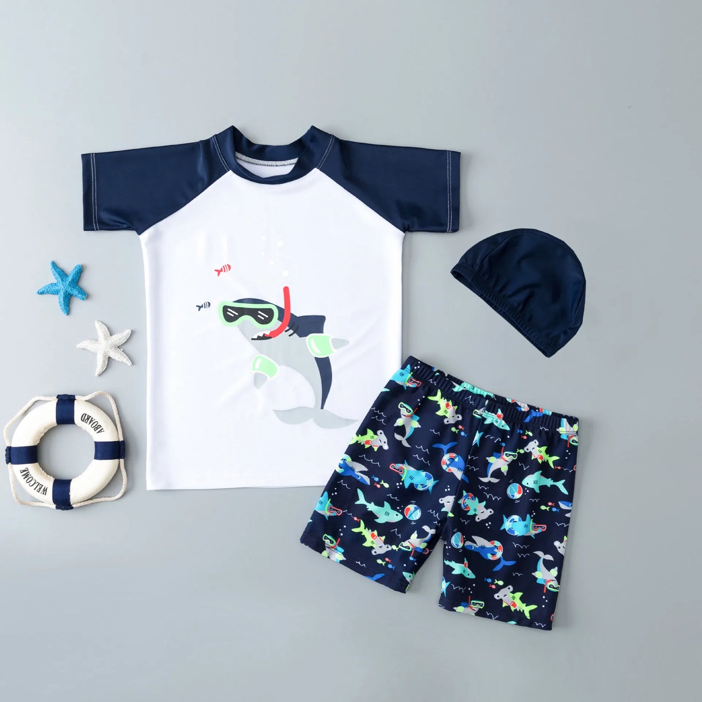 Summer Sun Protection Kids Swimsuits for Spa & Pool Baby Boys Sport Quick Dry Swim Wear