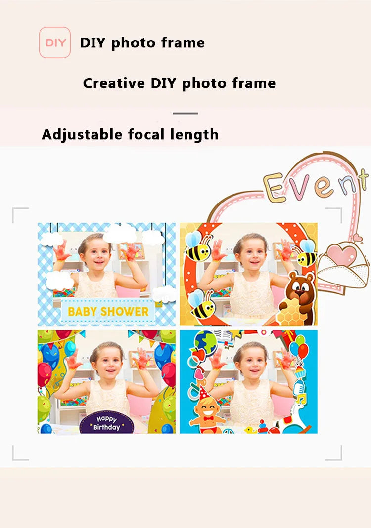 Kids Mini Digital Cameras 1080P HD  SLR Camera +TF Memory Card