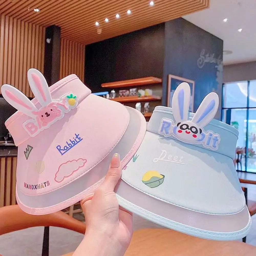 Rabbit Ear Empty Top Fan Hat USB Rechargeable