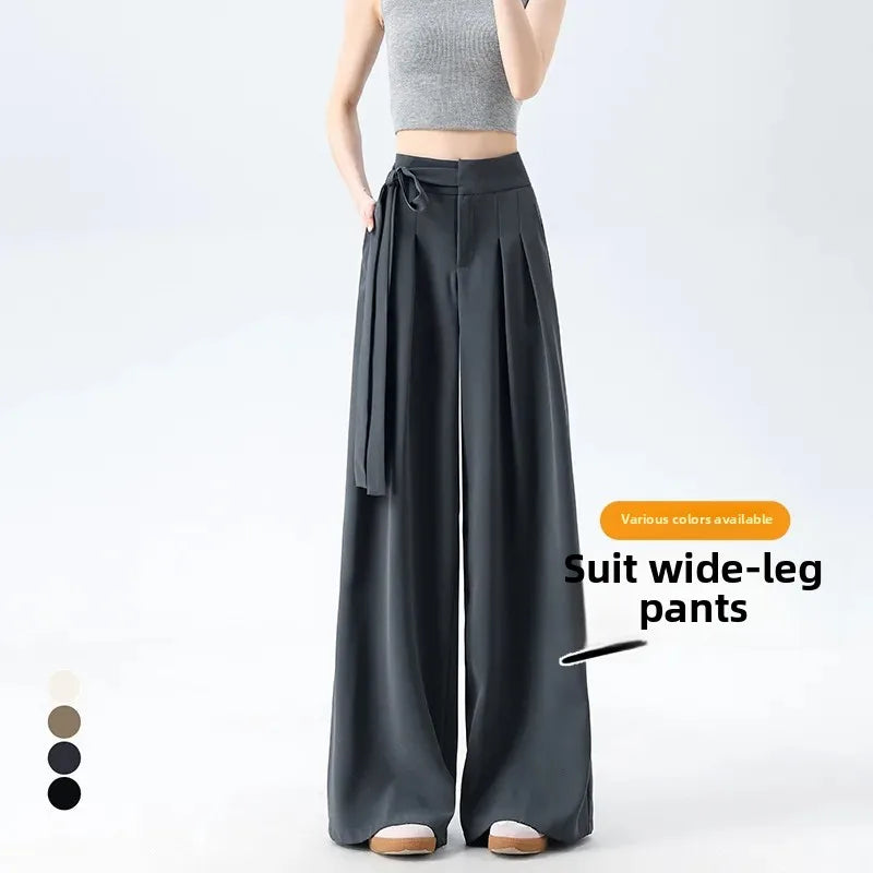 Korean Style Wide Leg Suit Pants