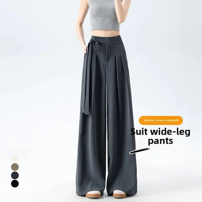 Korean Style Wide Leg Suit Pants