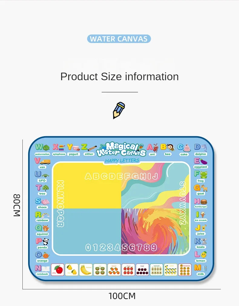Magic Water Drawing Mat With Reusable Magic Pen Montessori Educational Toys