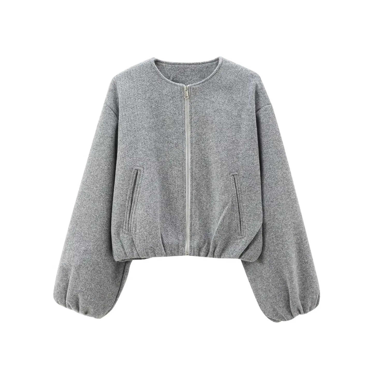 Soft Cropped Bomber Jackets