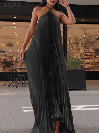 Moonlight Flow – Backless  Long Robe Dress