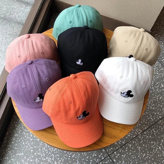 Unisex Cap Mickey Cartoon Cotton  Cap For Men Women StreetWear