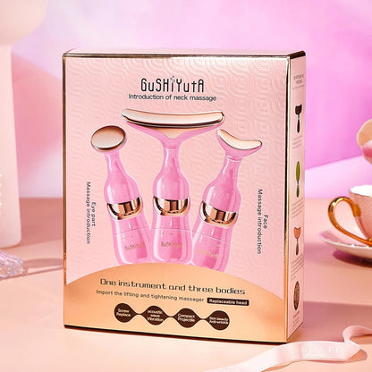 3 In 1  Neck Facial Eye Massager Facial Lifting Face Slimmer EMS Beauty Skin Tightening  Device