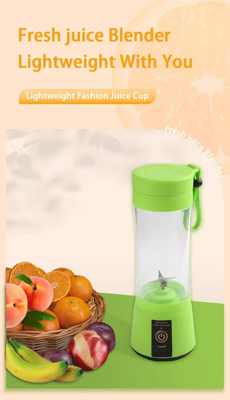 Portable Blender for Shakes and Smoothies Rechargeable USB 380ML