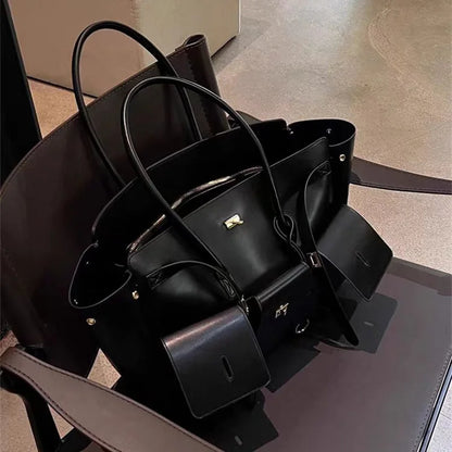 Square Buckle Design Luxury Handbag