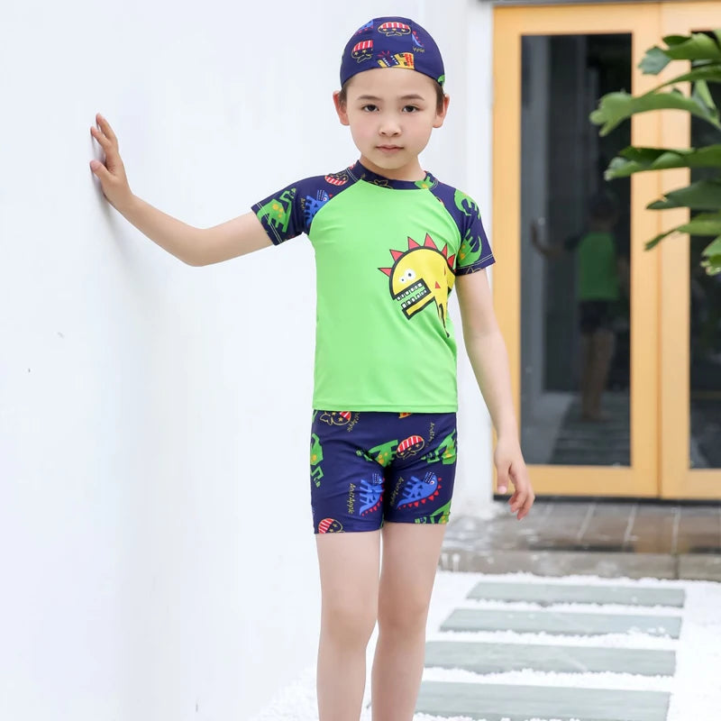 Summer Sun Protection Kids Swimsuits for Spa & Pool Baby Boys Sport Quick Dry Swim Wear