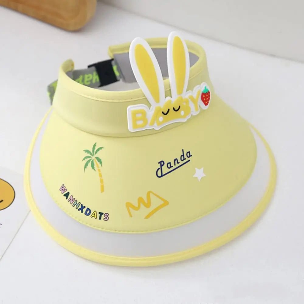 Rabbit Ear Empty Top Fan Hat USB Rechargeable