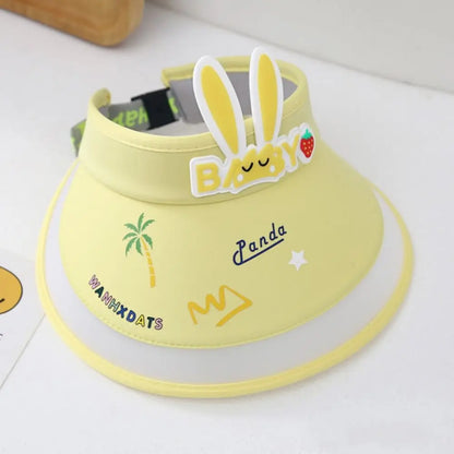 Rabbit Ear Empty Top Fan Hat USB Rechargeable