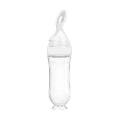 Squeeze Spoon Milk Feeding Bottle