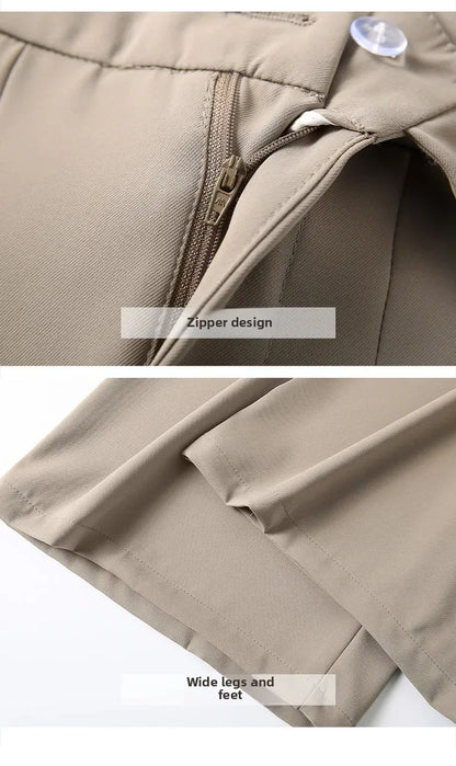 Korean Style Wide Leg Suit Pants