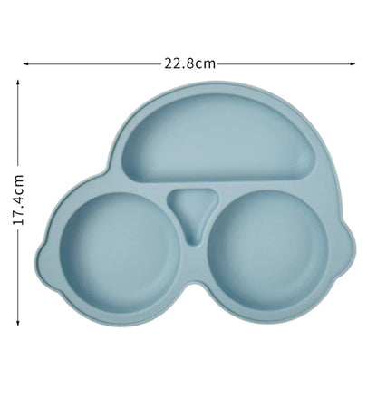 Suction Cartoon Children Dishes Feeding Toddler Training Tableware Retro Kids Smile Face Bowl