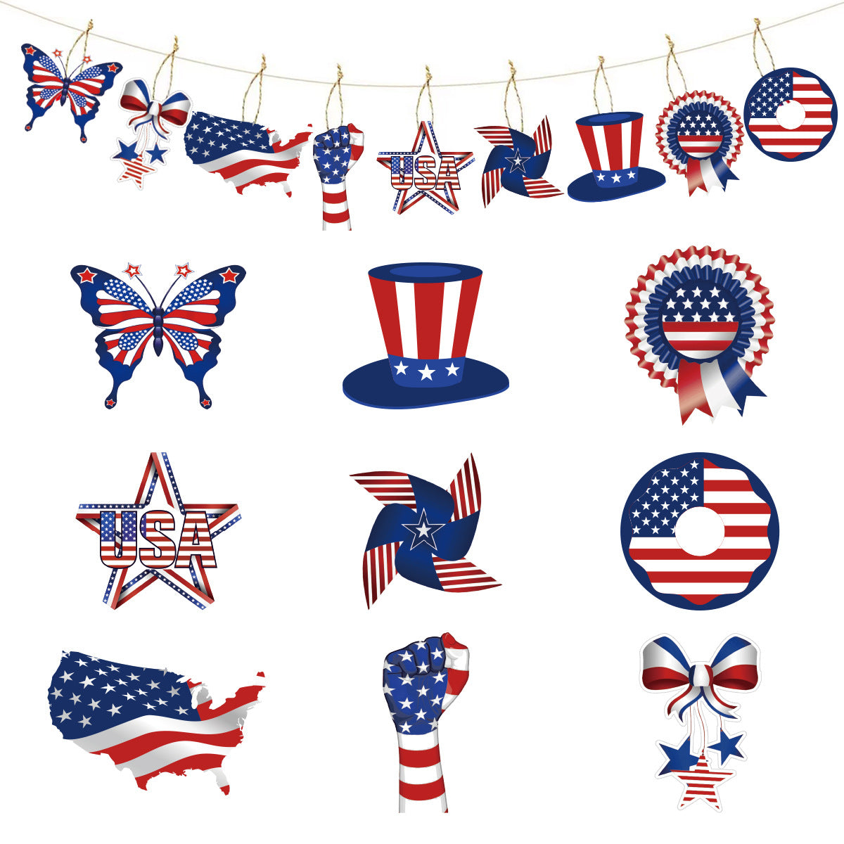 Independence Day Party Photo Props