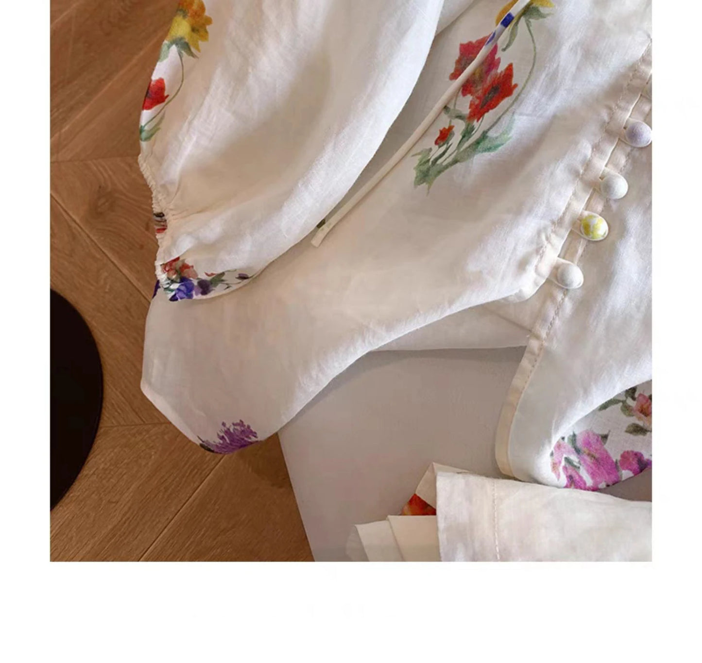 Lace & Light – Lantern Sleeve Summer Outfit