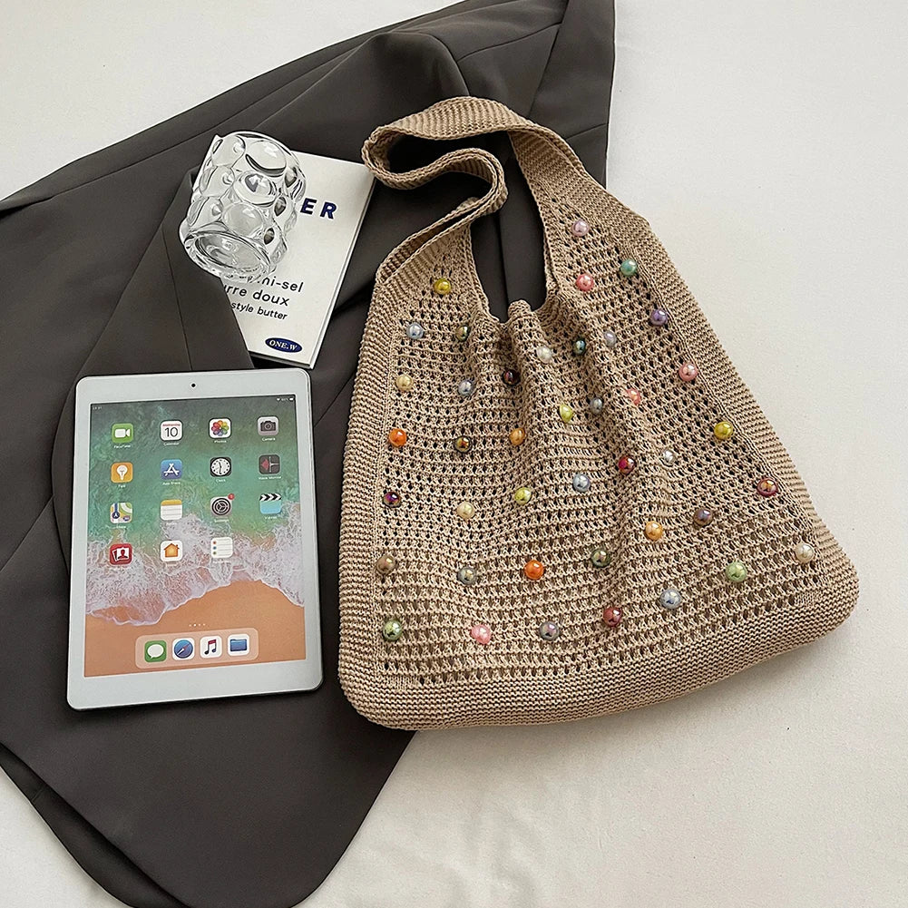 Crochet Knitted Tote Bag