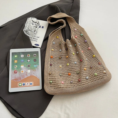 Crochet Knitted Tote Bag