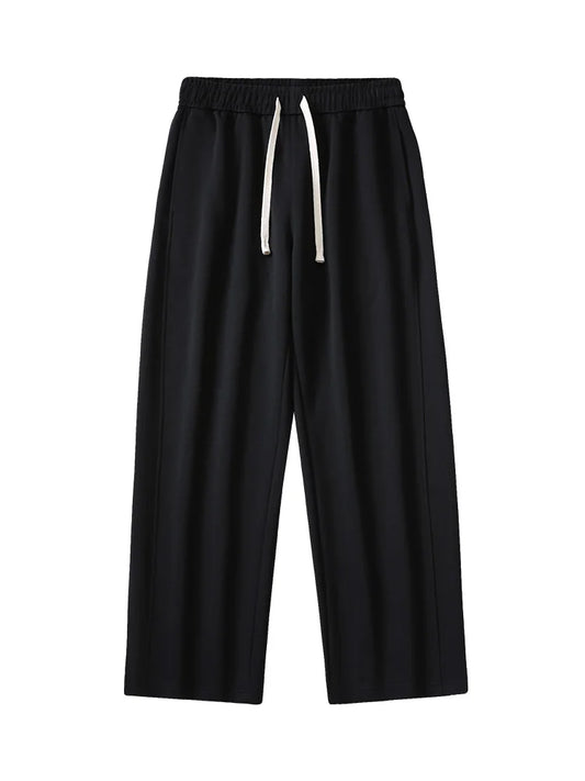 Wide Leg  Cotton Straight Pants